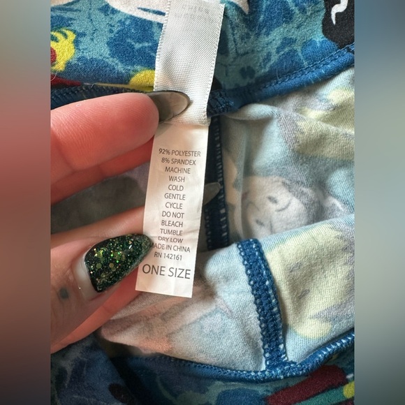 LuLaRoe Frankenstein & Bride of Frankenstein Halloween Leggings. One size - Picture 5 of 6